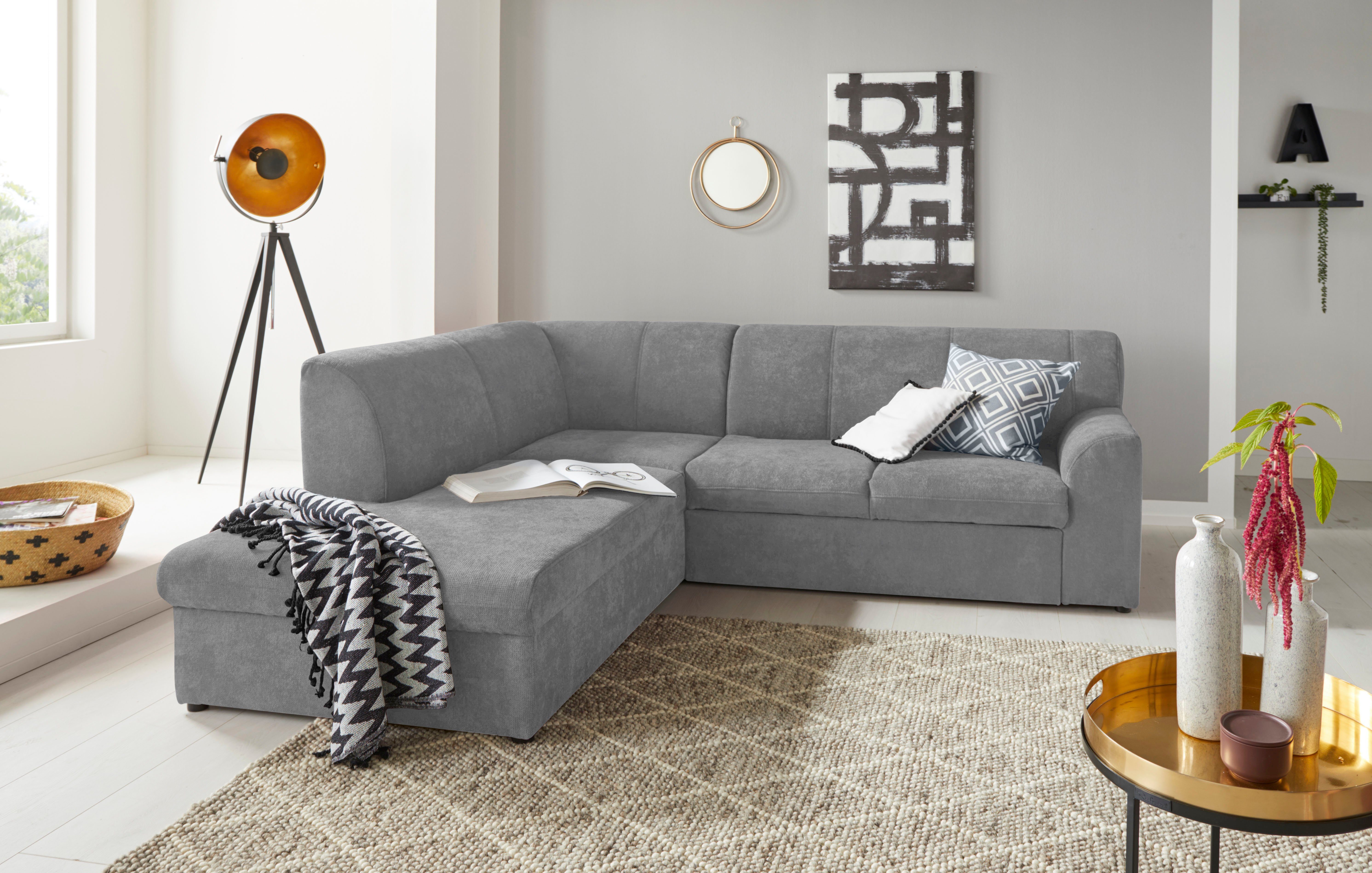 DOMO collection Ecksofa "Topper zeitlos elegant, kompakte Stellmaße, OTTOs günstig online kaufen