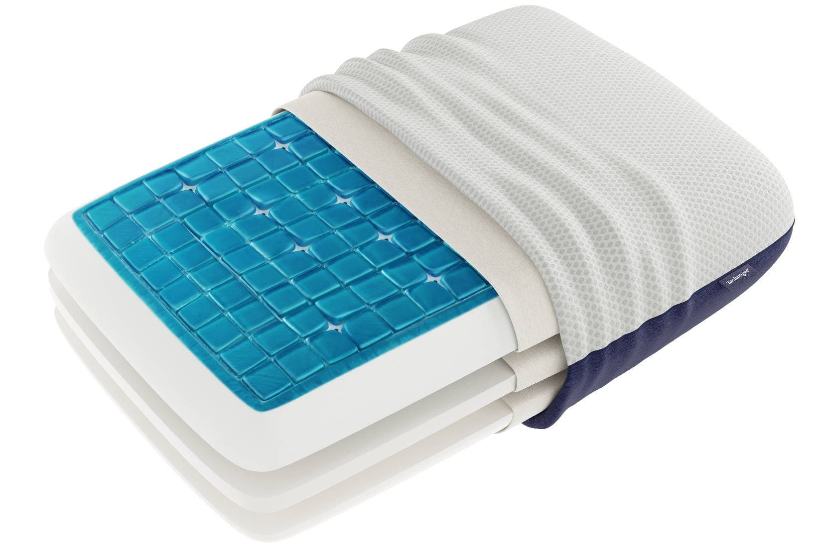 Technogel Nackenstützkissen Adjustable Deluxe, Seitenschläfer, Bauchschläfer, Rückenschläfer, mehrfach höhenverstellbar
