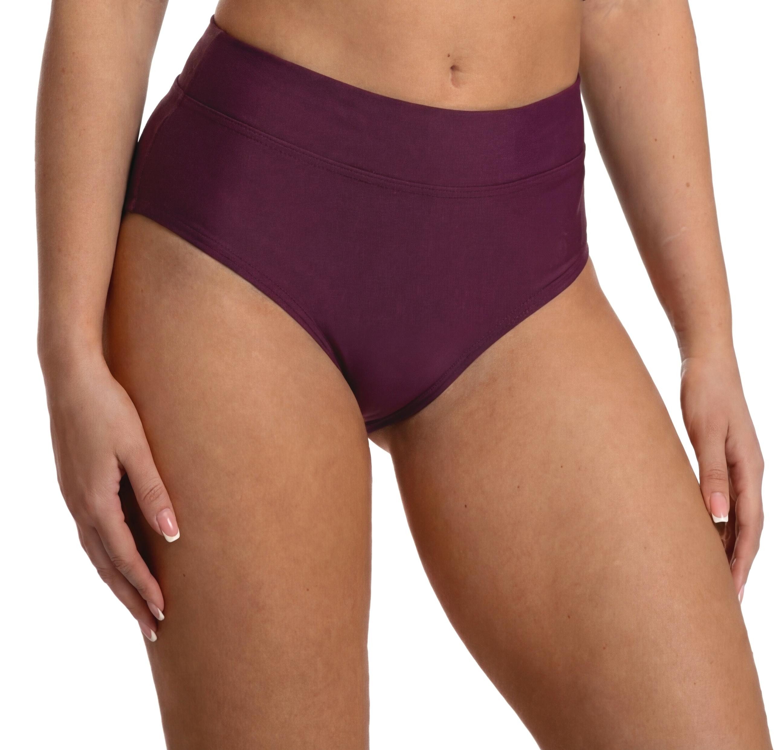 Aquarti Bikini-Hose Unterteil High Waist mit Umschlagbund