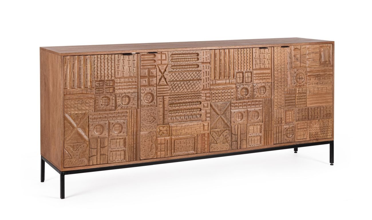 Feeling4Home Sideboard Kindia aus Mangoholz, 180 cm