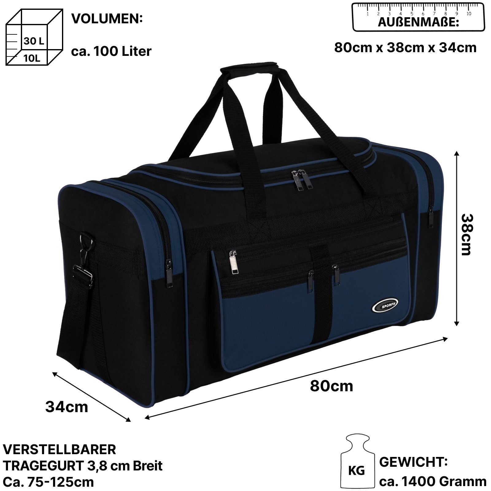 EAAKIE Sporttasche Sporttasche Saunatasche Reisetasche Fitnesstasche Damen Herren Kinder