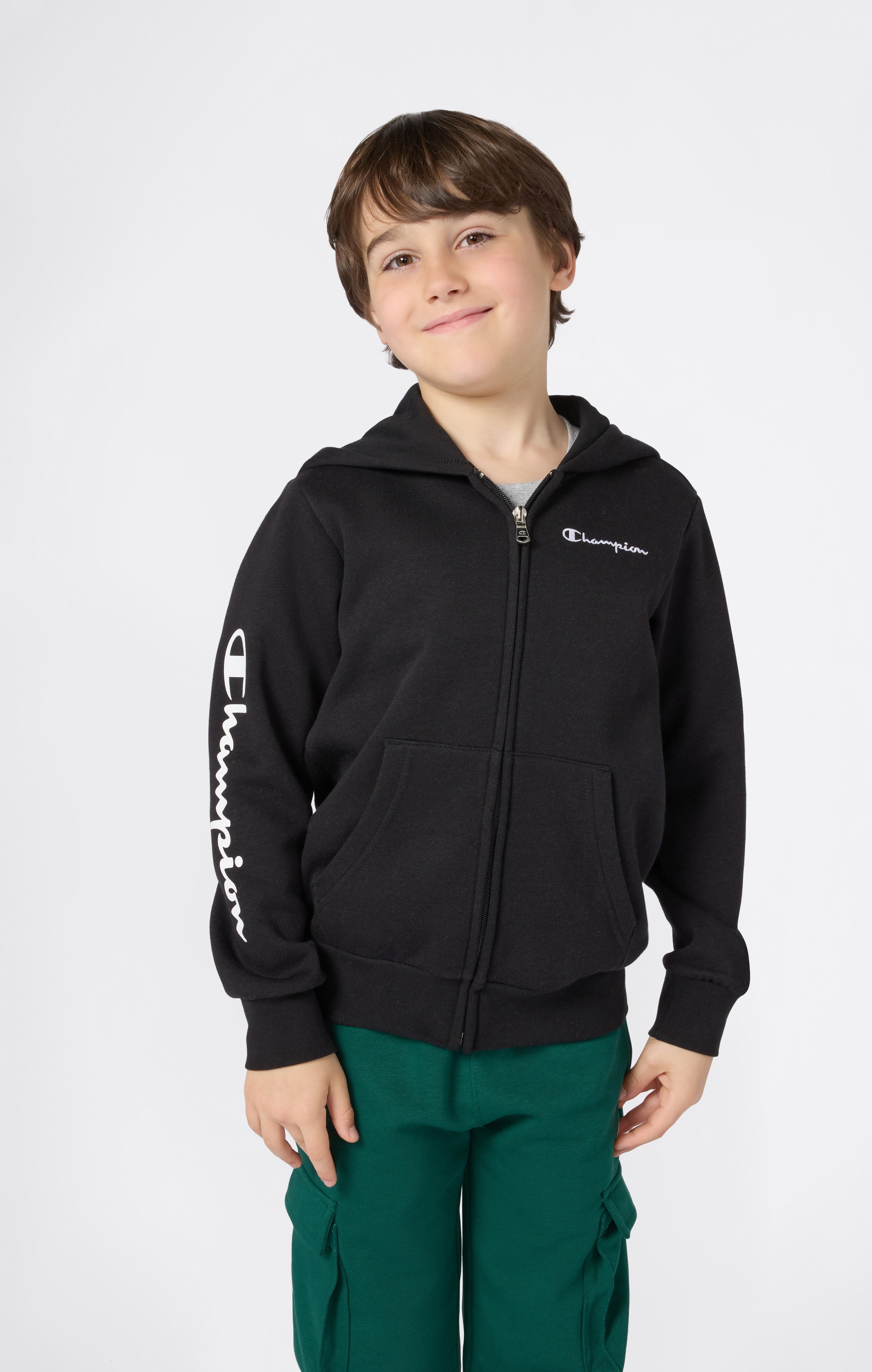 Champion Kapuzensweatjacke ICONS CONTRAST Full Zip Hoodie mit durchgehendem Reißverschluss, aus Baumwolle und Polyester