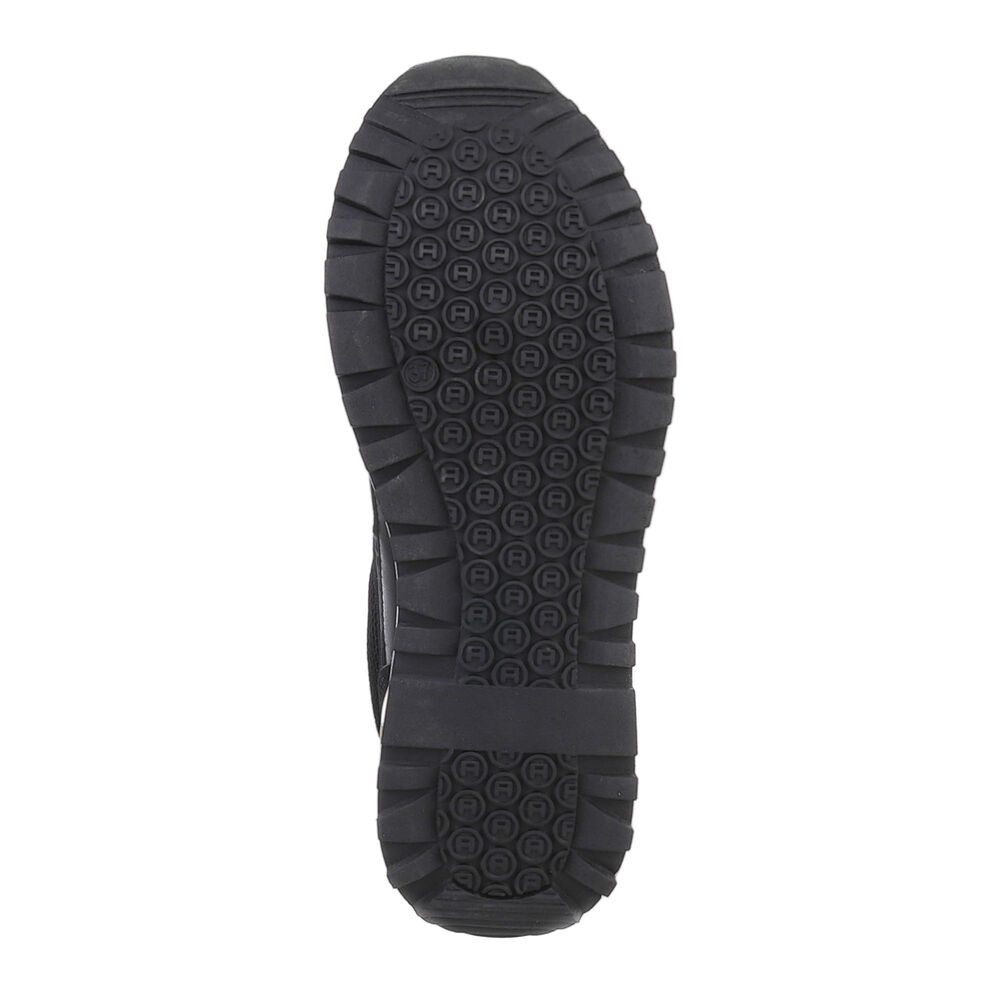 Ital-Design Bequeme Sneakers für Freizeit und Alltag Sneaker (86344906) Keilabsatz/Wedge Sneakers Low in Schwarz