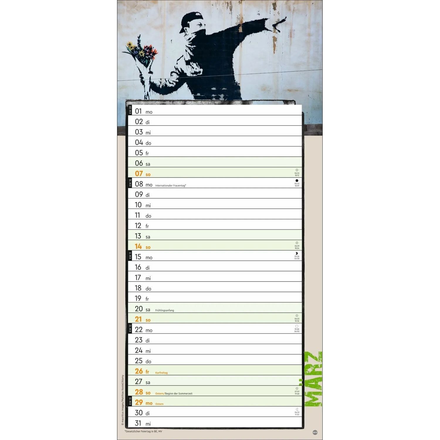 HEYE Wandkalender Banksy Planer 2027 – Bild 4 von 5