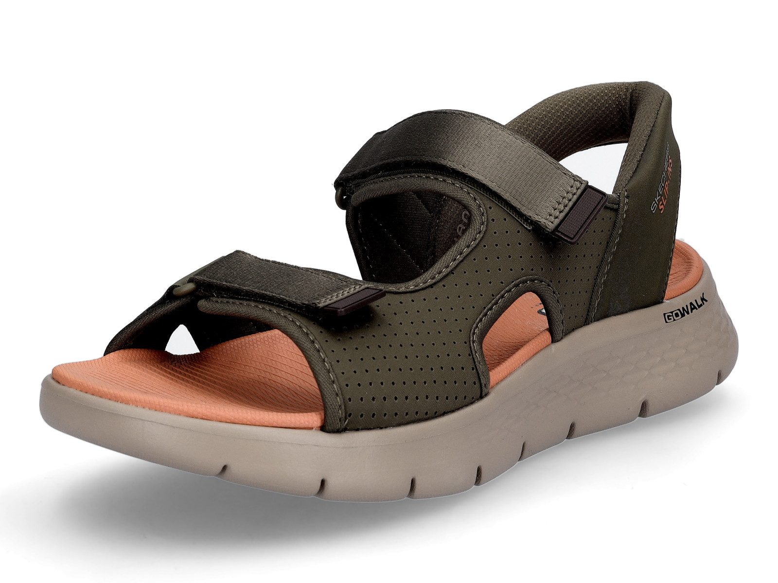 Skechers Skechers Herren Sandale Go Walk Flex SD Easy Entry oliv Sandale