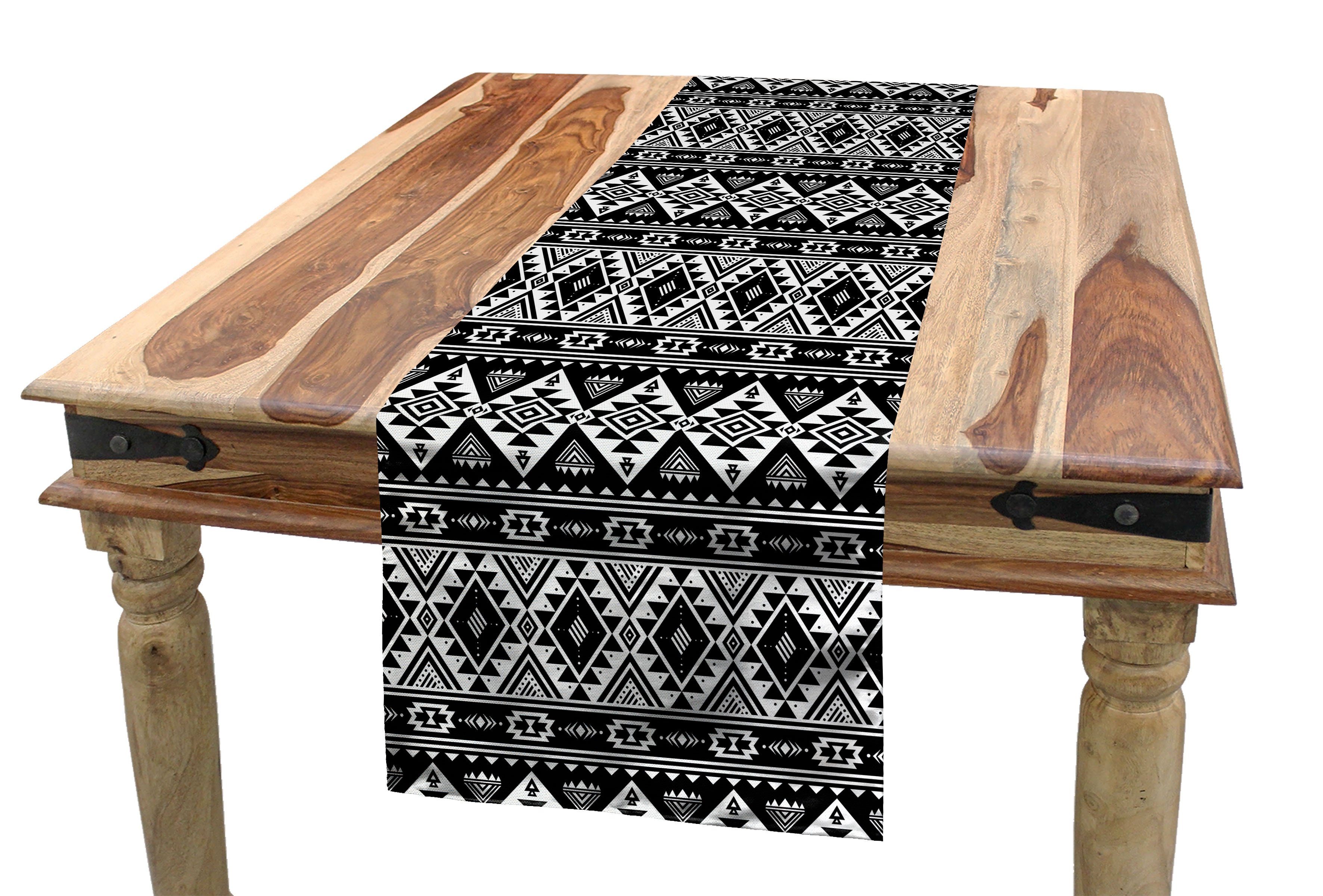 Tischläufer Rechteckiger und Tischläufer, Motive Primitive Esszimmer Dekorativer Küche Abakuhaus Stammes