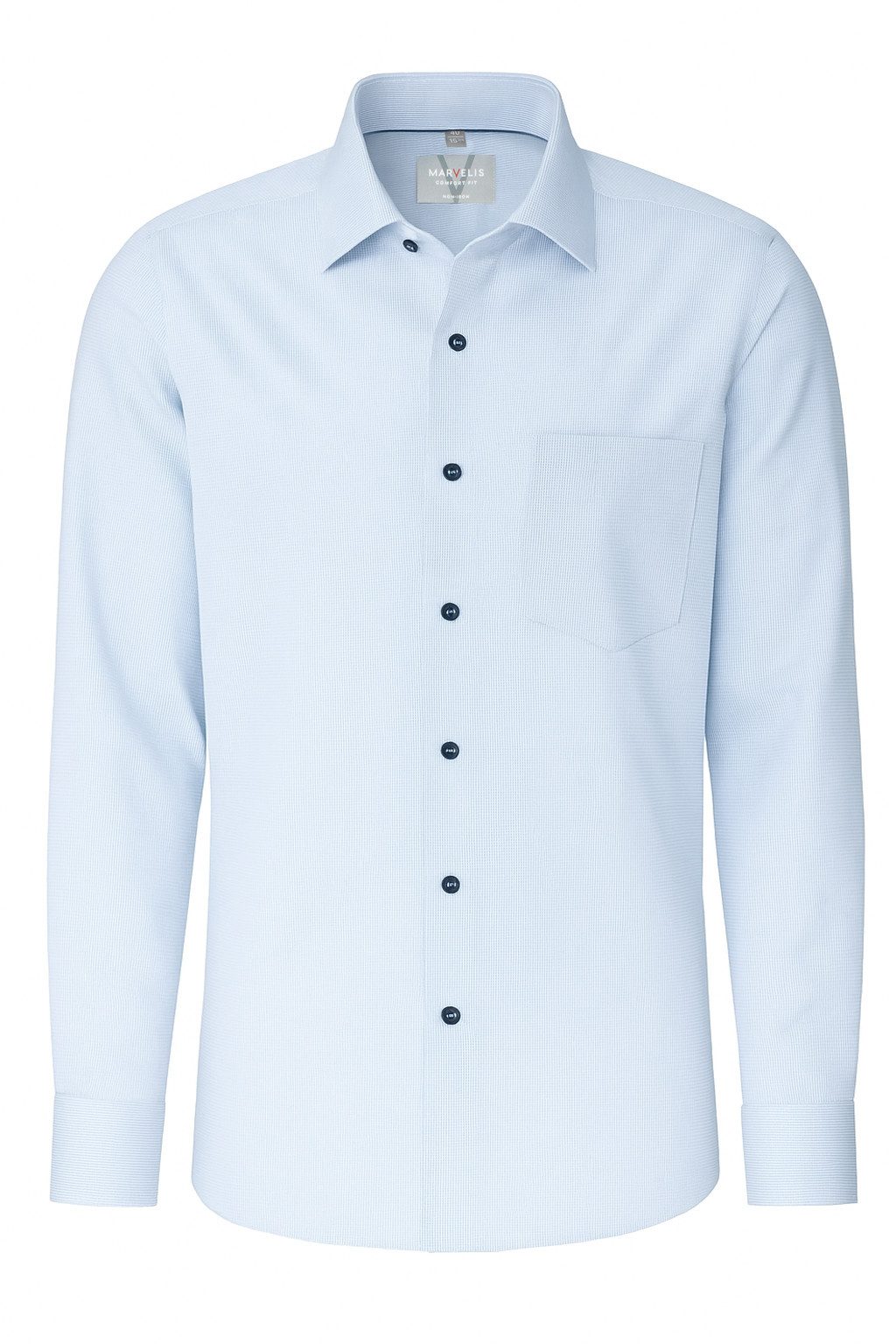 MARVELIS Businesshemd Comfort Fit bequeme Schnittführung