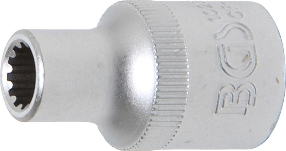 BGS technic Steckschlüssel Steckschlüssel-Einsatz Gear Lock, Antrieb Innenvierkant 12,5 mm (1/2), SW 8 mm