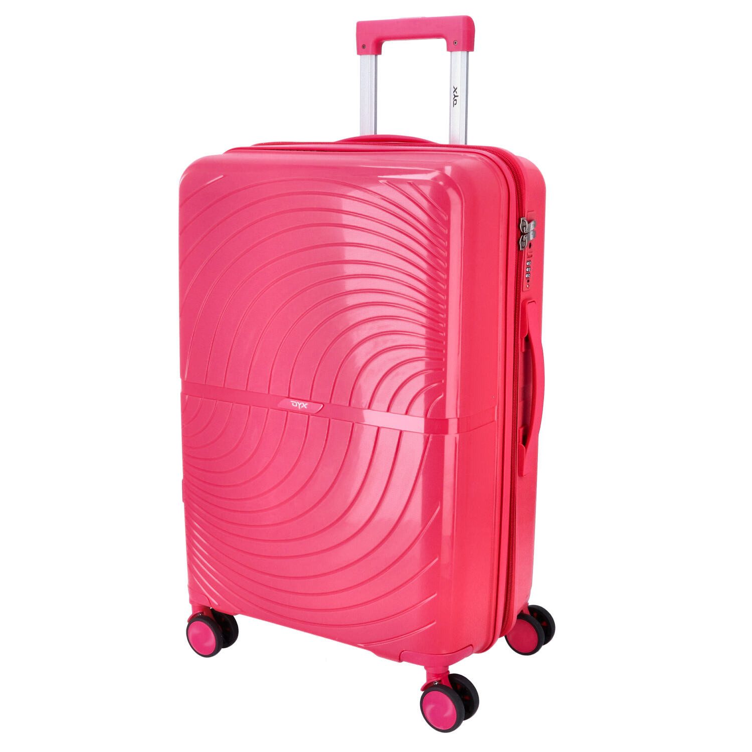 Koffer DYX 4 Rollen Trolley M 67 cm Paris fuchsia