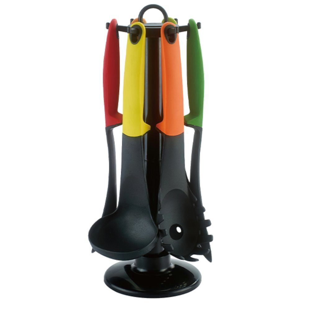 Cheffinger Küchenorganizer-Set Cheffinger Kochbesteck Küchenhelfer Set 7-teilig, Bunt
