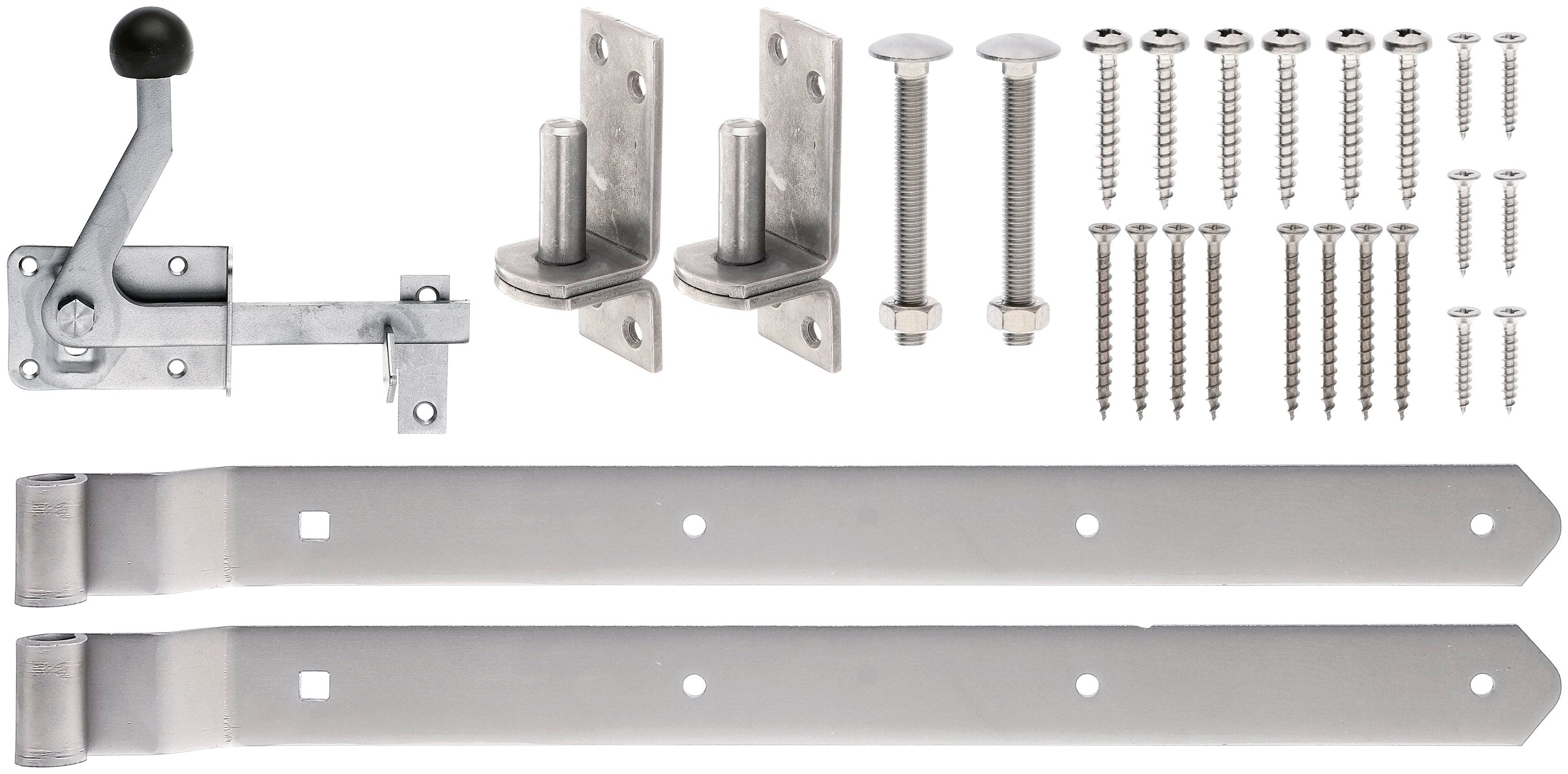 Alberts Torbeschlag Beschlagsortiment, für Jägerzaun Einzeltore, Edelstahl günstig online kaufen