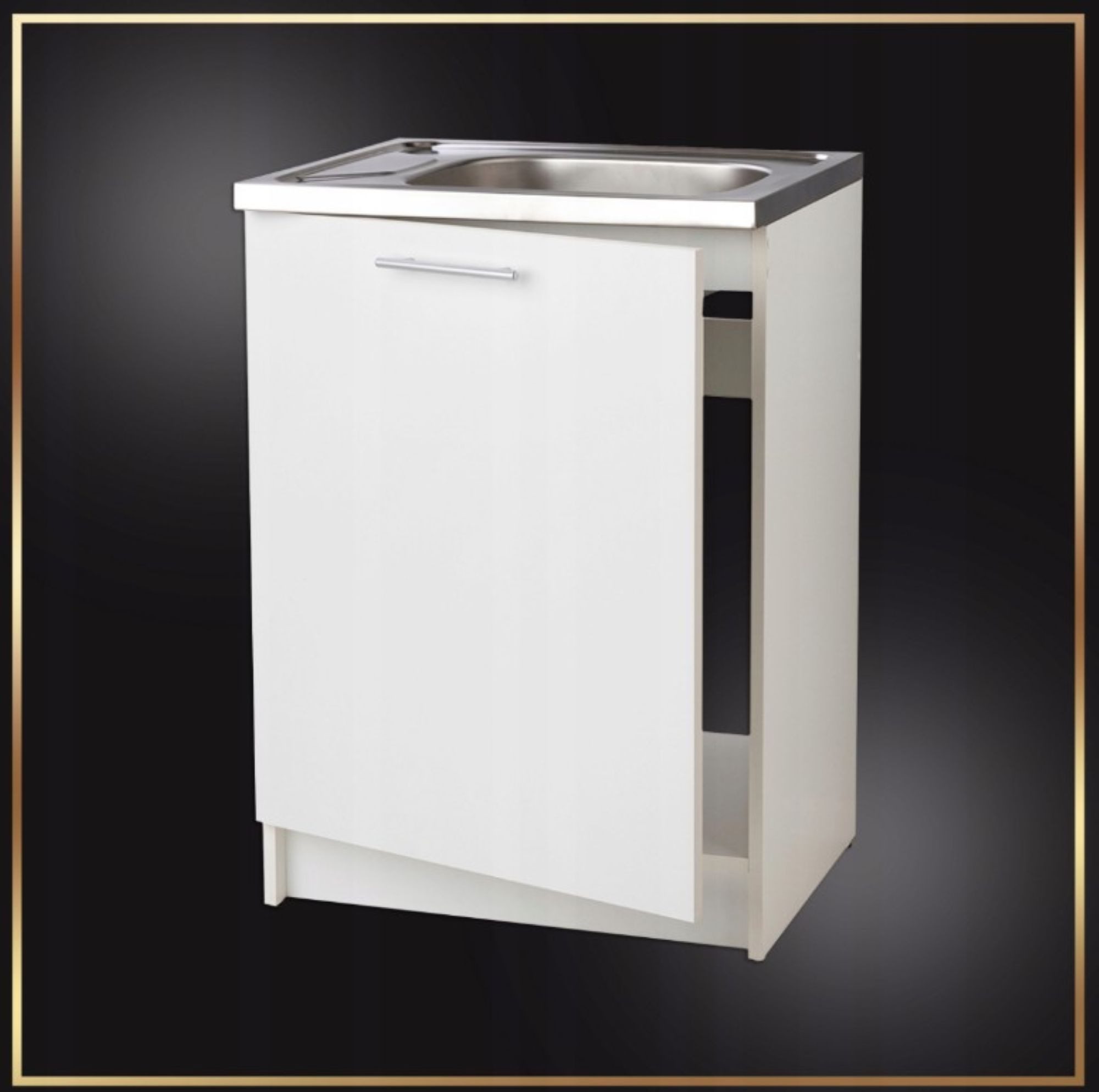 STAMAR Spülenschrank Küchenschrank 60cm Weiß Spüle günstig online kaufen