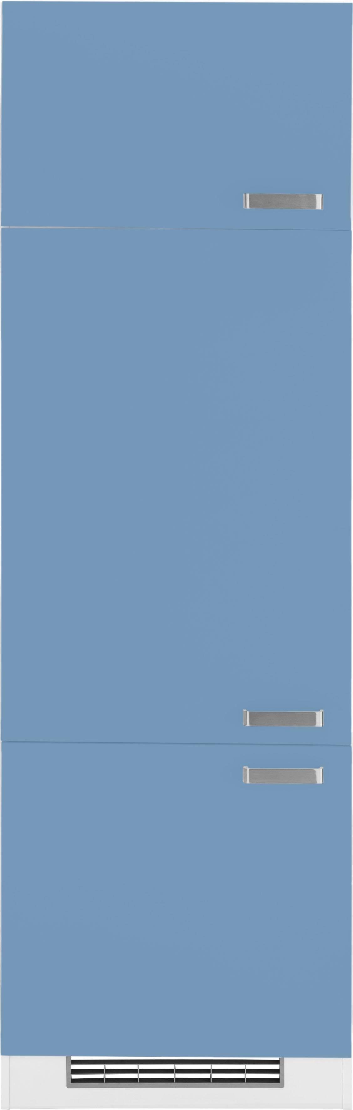 wiho himmelblau/weiß Küchen cm breit 60 Kühlumbauschrank Husum