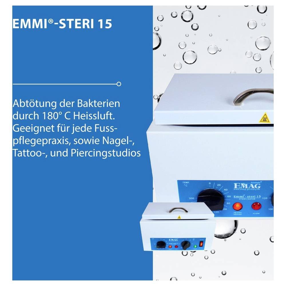 Emag Dampfsterilisator Heissluftsterilisator Emmi 60078