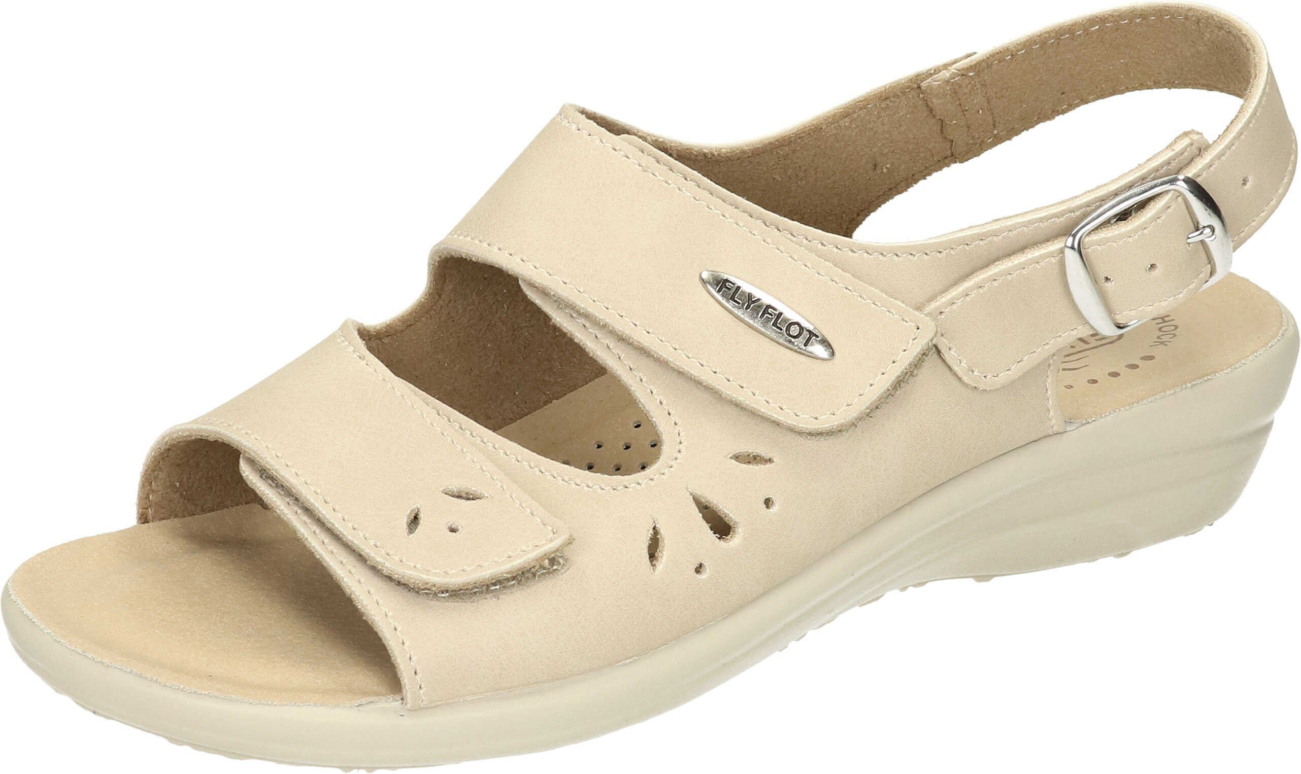 Fly Flot Sandaletten Sandalette aus strapazierfähigem Synthetik offwhite