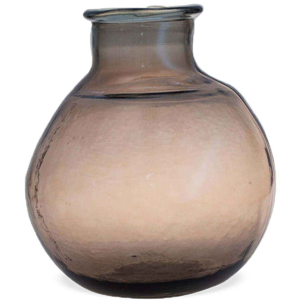 (1 Ø HOBBY Vase Blumentopf rund cm klar matches21 HOME 25x31 bauchig St) braun & Blumenvase