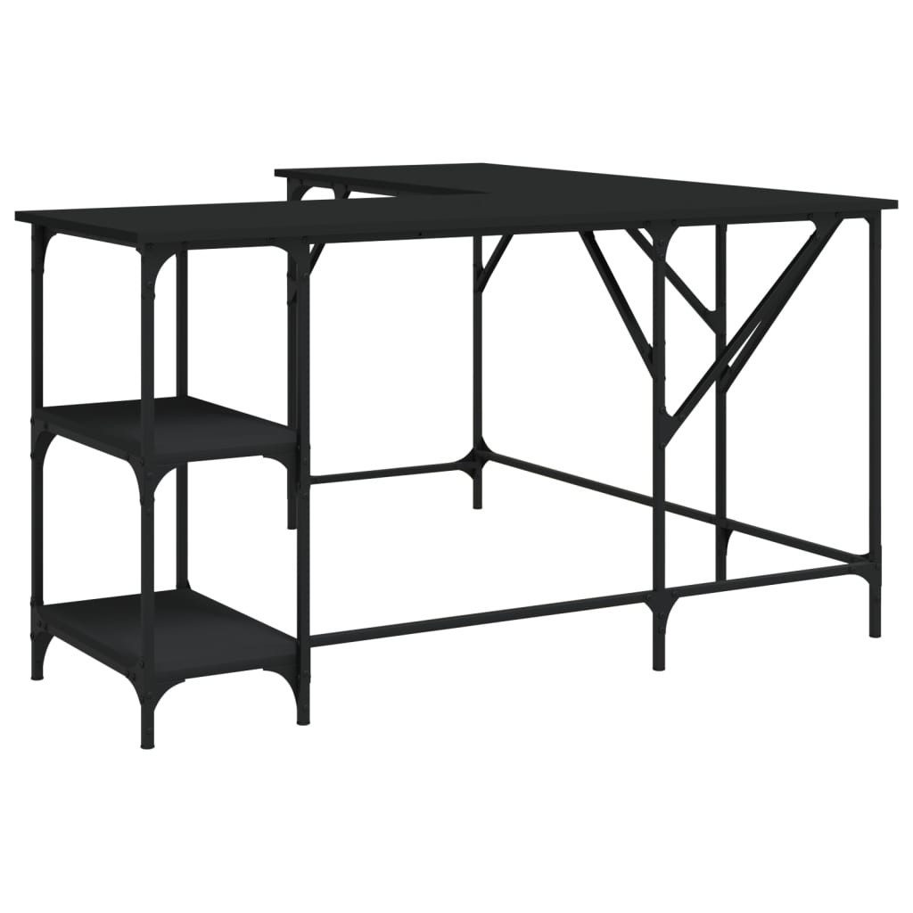 vidaXL Schreibtisch Schreibtisch Schwarz 139x139x75 cm günstig online kaufen
