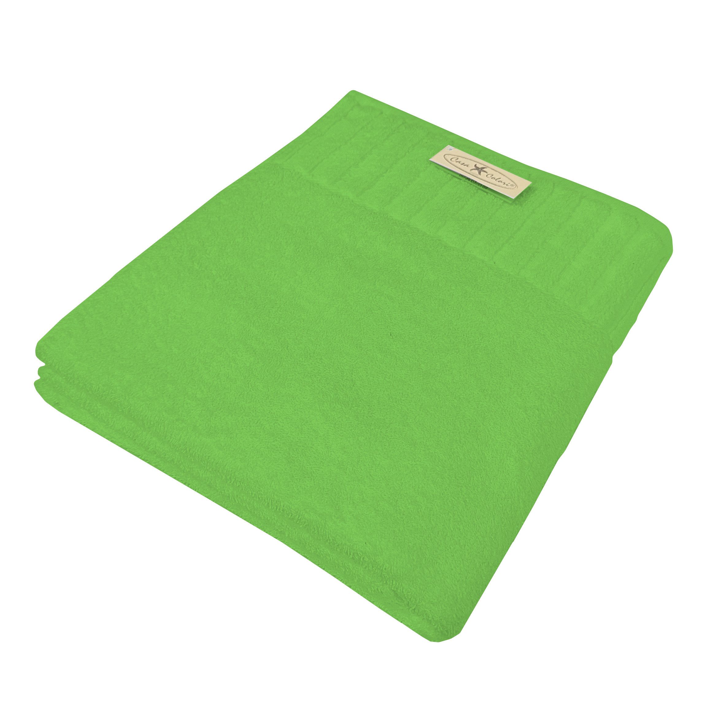 Casa Colori Gästehandtuch Uni, Frottier (1-St), Hohe Farbbrillanz, Einfache Pflege