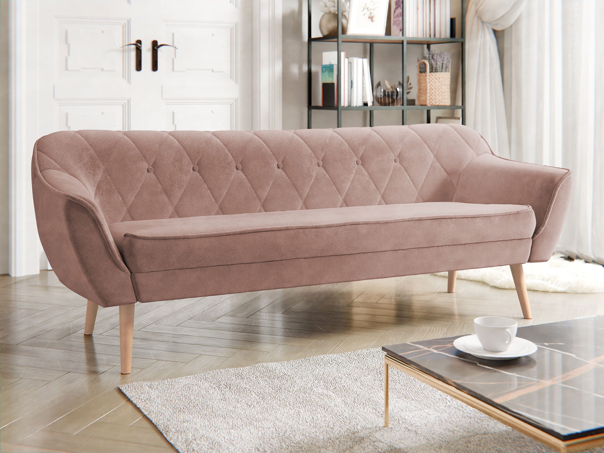 MIRJAN24 Sofa Skand 3, Holzkonstruktion, Wellenfeder, günstig online kaufen