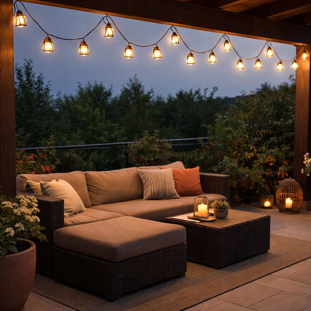 GLOBO LIGHTING LED Dekolicht, LED-Leuchtmittel fest verbaut, Warmweiß, LED Lichterkette Außenleuchte Gartenlampe Laterne Käfig 2er Set