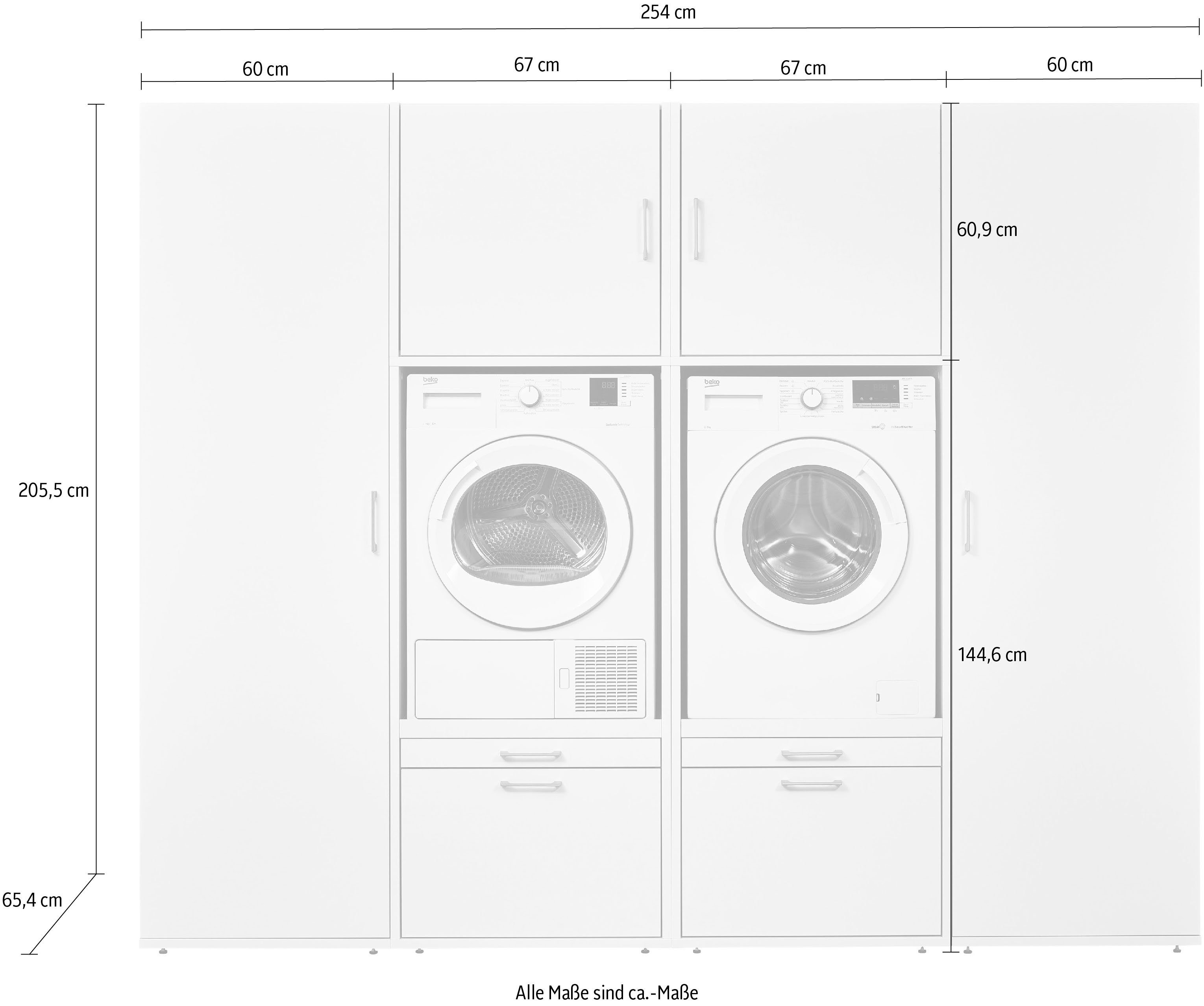 WASHTOWER Schrank-Set 20, (6-St)