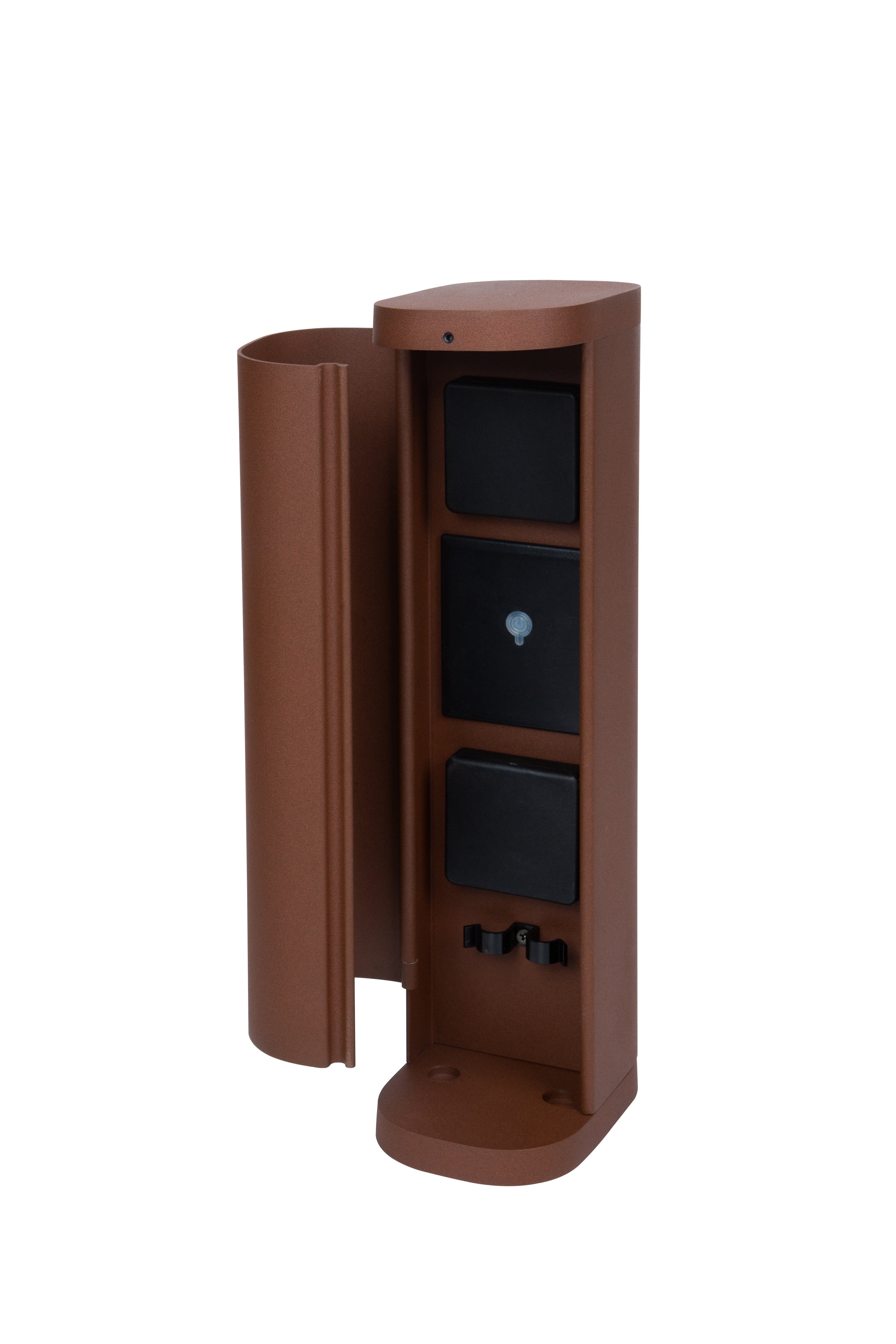 Die Bold GmbH Gartensteckdose VOLO, smarte Steckdosensäule, WLAN, Wasserdicht nach IP44, 3680 Watt, Einfache Montage