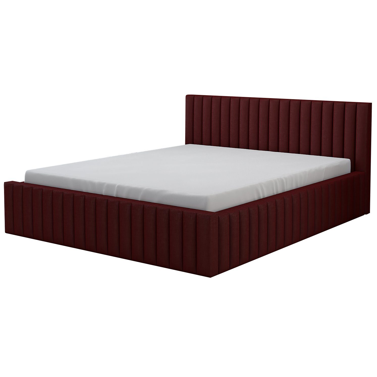 A&J MöbelLand GmbH Polsterbett LOG-OM mit Bettkasten und Lattenrost (Bett mit Kopfteil. Lattenrost und Bettkasten Inclusive! Viele Вариантыn zur Auswahl – wählen Sie Размер und Farbe!, TOP ANGEBOT), Длина: 210 cm Höhe Kopfteil: 95 cm