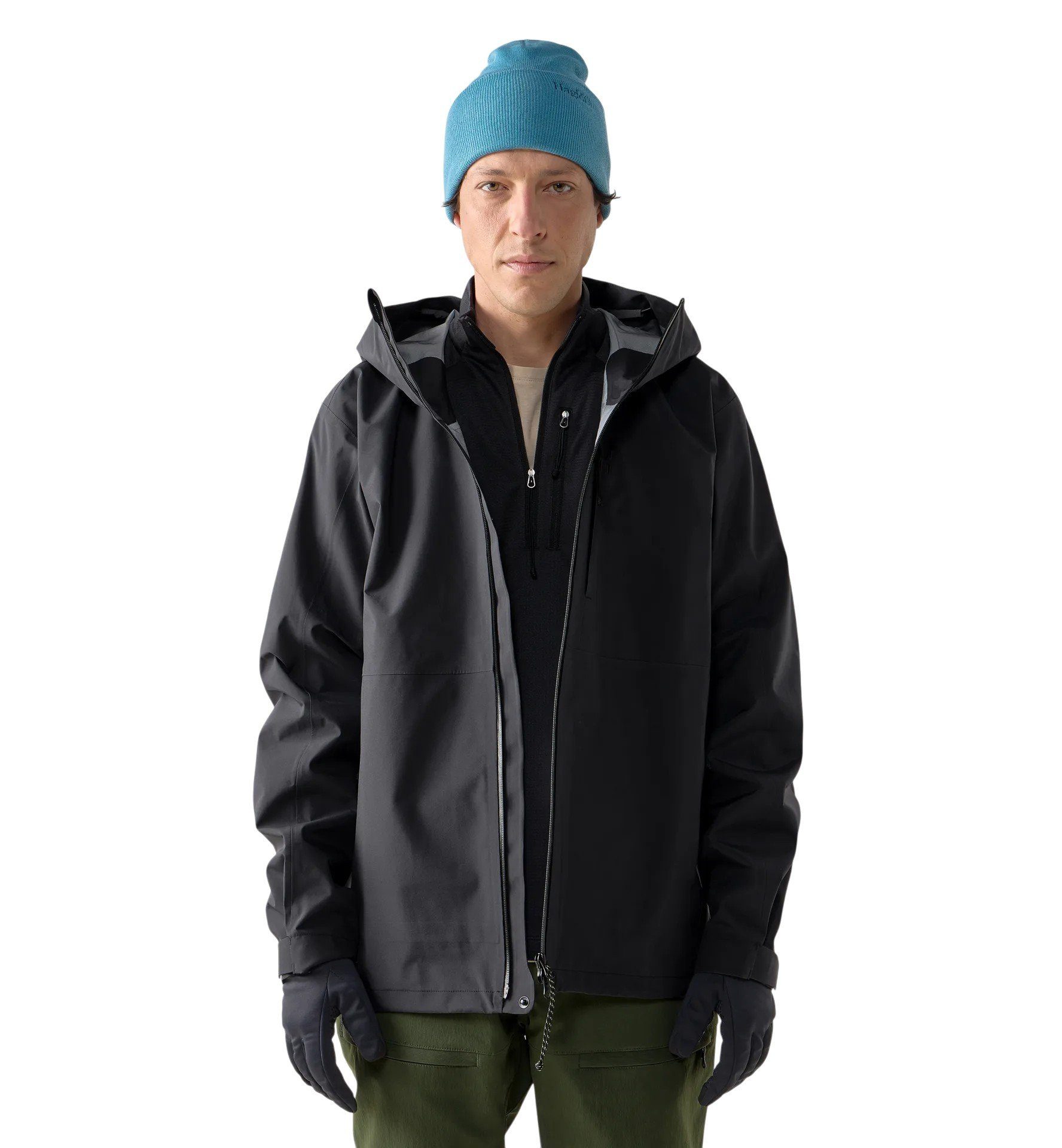 Haglöfs Allwetterjacke Front Proof II (wasserdicht, winddicht, 3-Lagen) schwarz Herren