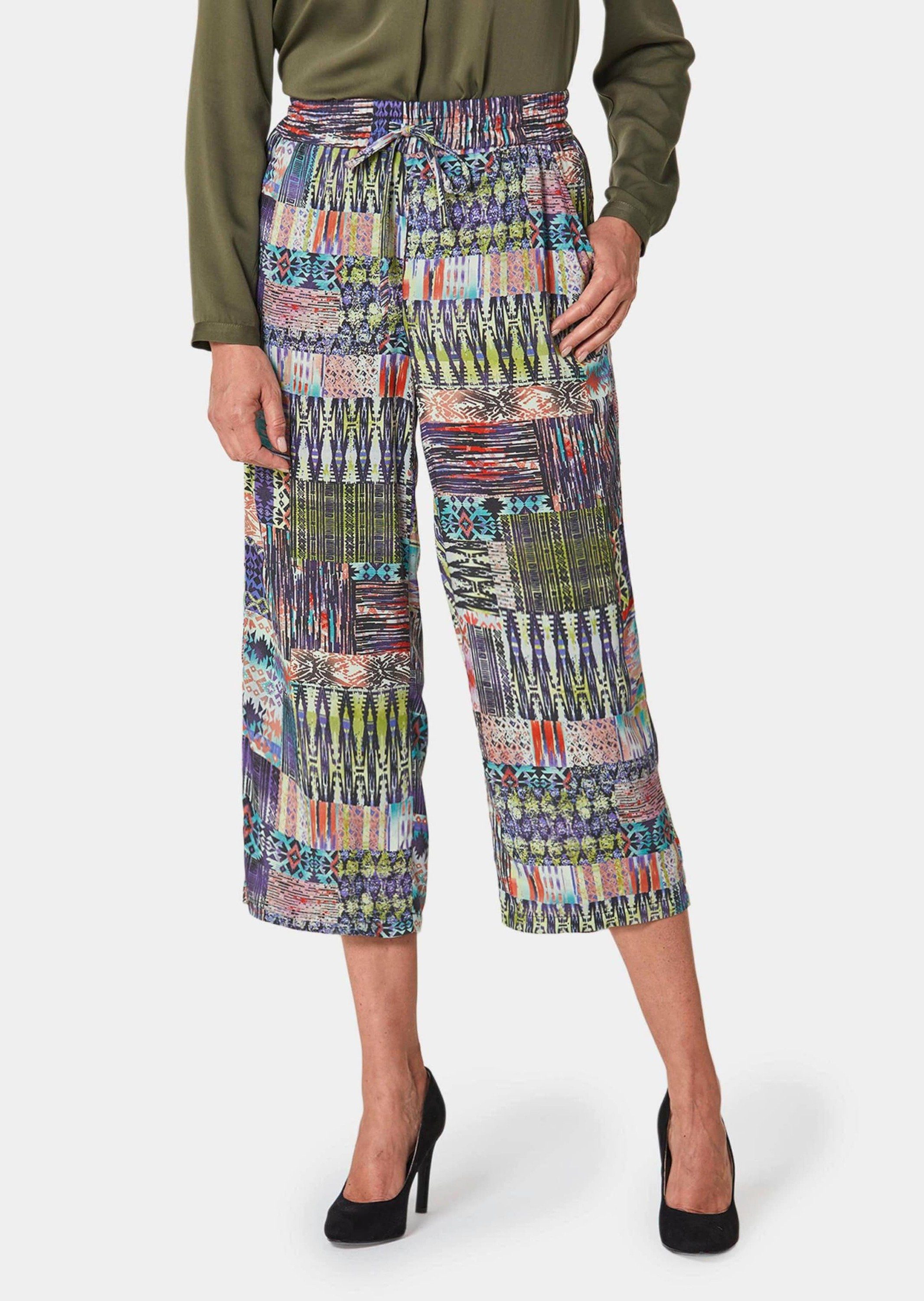 Stoffhose Kurzgröße: Druckhose