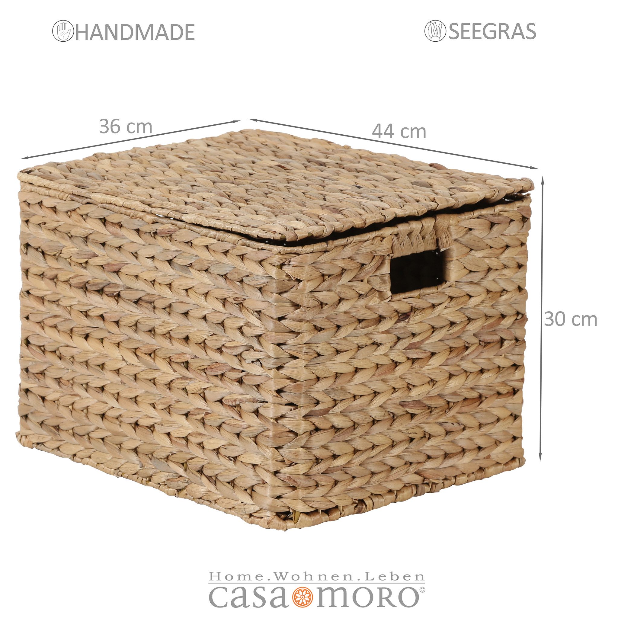 Casa Moro Aufbewahrungskorb Aufbewahrungsbox mit Deckel günstig online kaufen