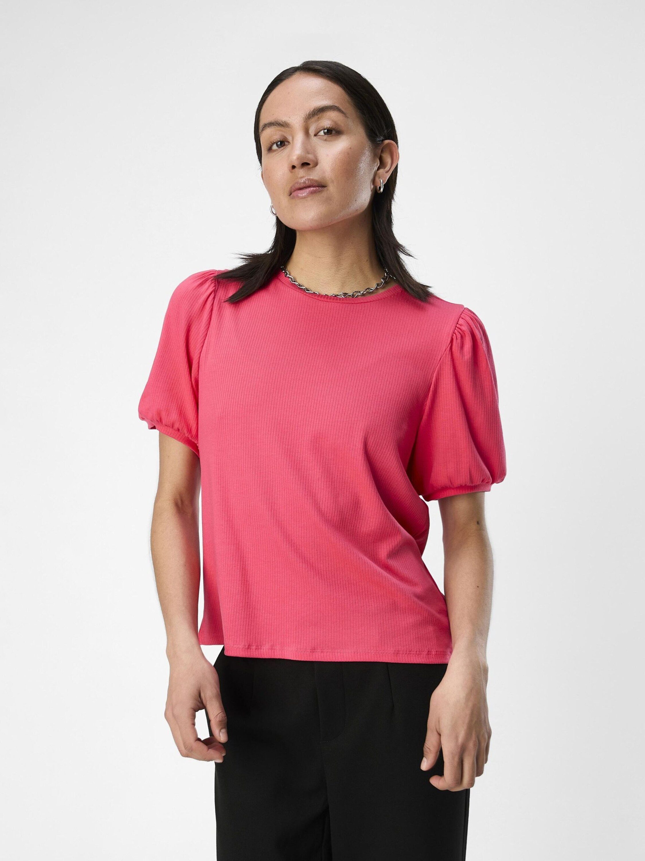 Object T-Shirt JAMIE (1-tlg) Drapiert/gerafft günstig online kaufen
