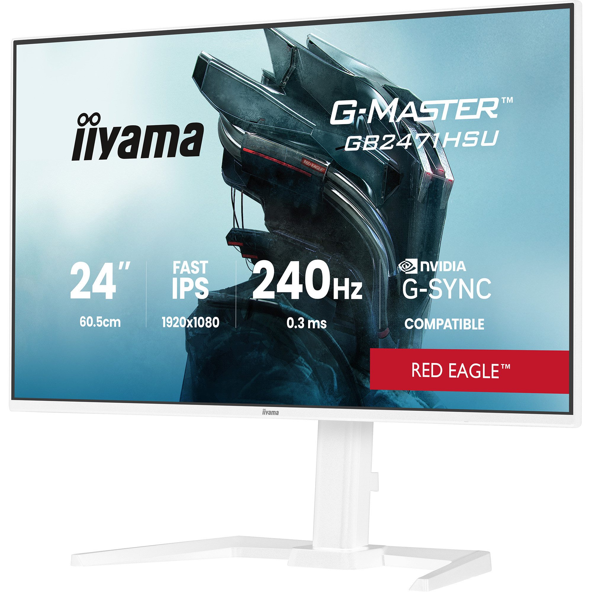 Iiyama iiyama G-MASTER GB2471HSU-W1, Gaming-Monitor, TFT-Monitor (1920 x 1080 px)