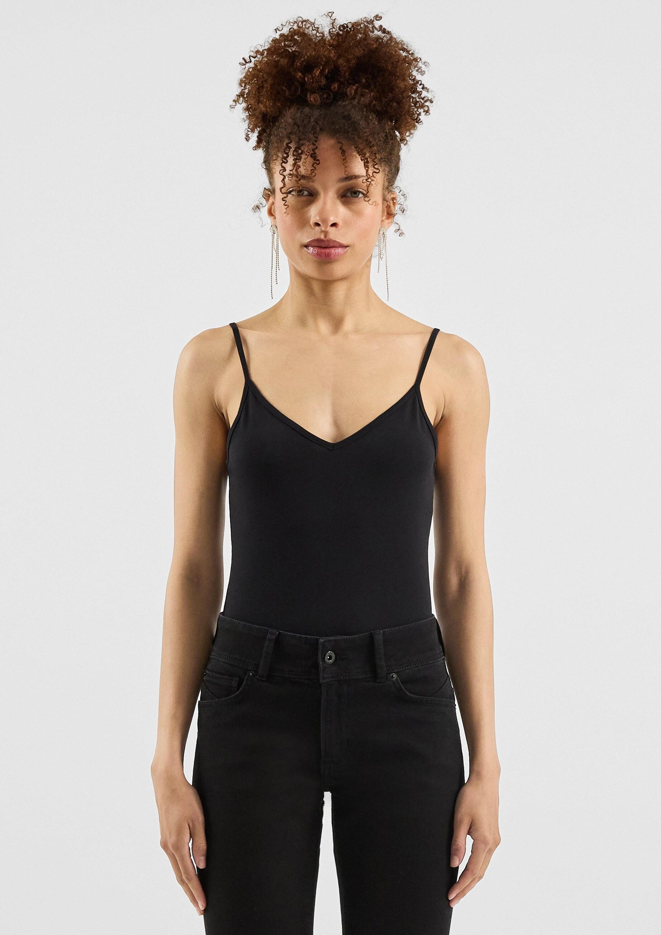 QS Muskelshirt T-Shirt Elastisches Spaghettiträgertop günstig online kaufen