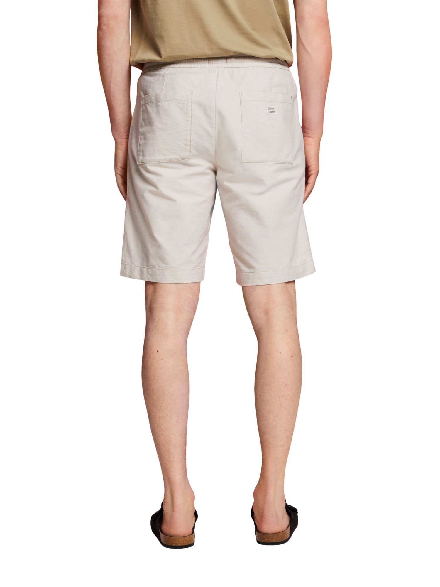 Esprit Shorts Pull-on-Shorts aus Baumwolle SAND 100 (1-tlg) % Twill