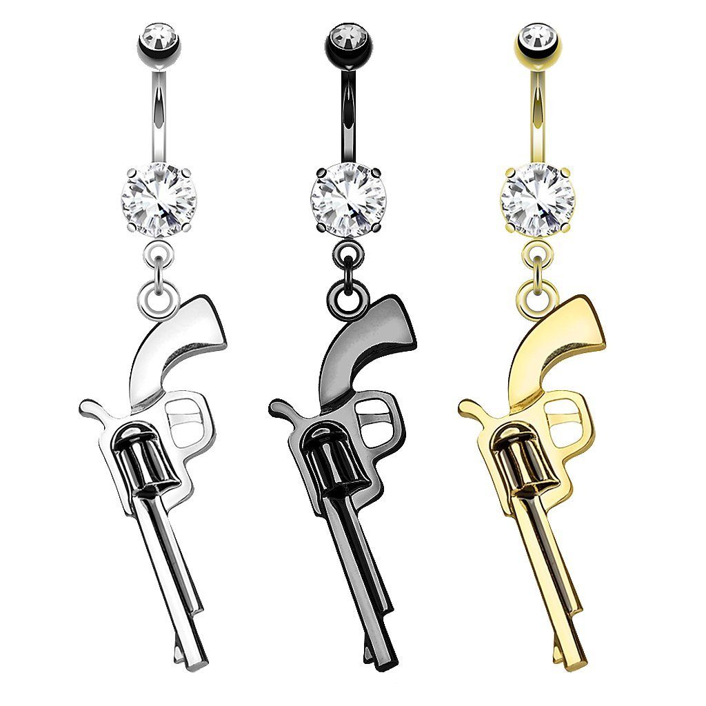 Taffstyle Bauchnabelpiercing Piercing Chirurgenstahl Kristall Pistole, günstig online kaufen