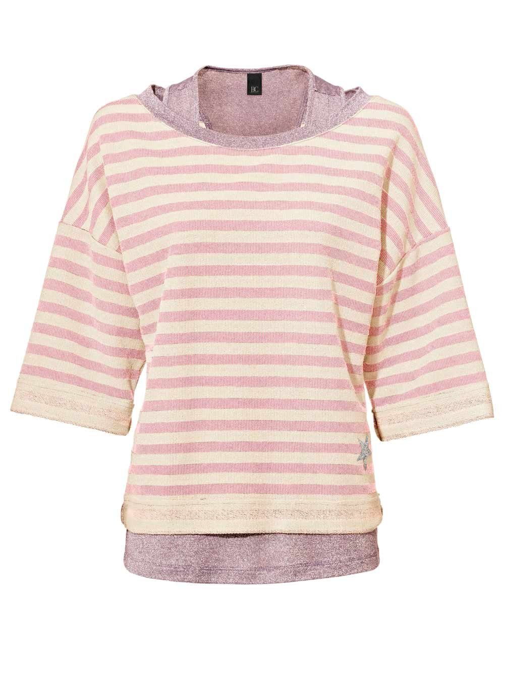 B.C. Best Connection by heine T-Shirt Heine - Best Connections Damen Sweatshirt + Top, rosa-beige