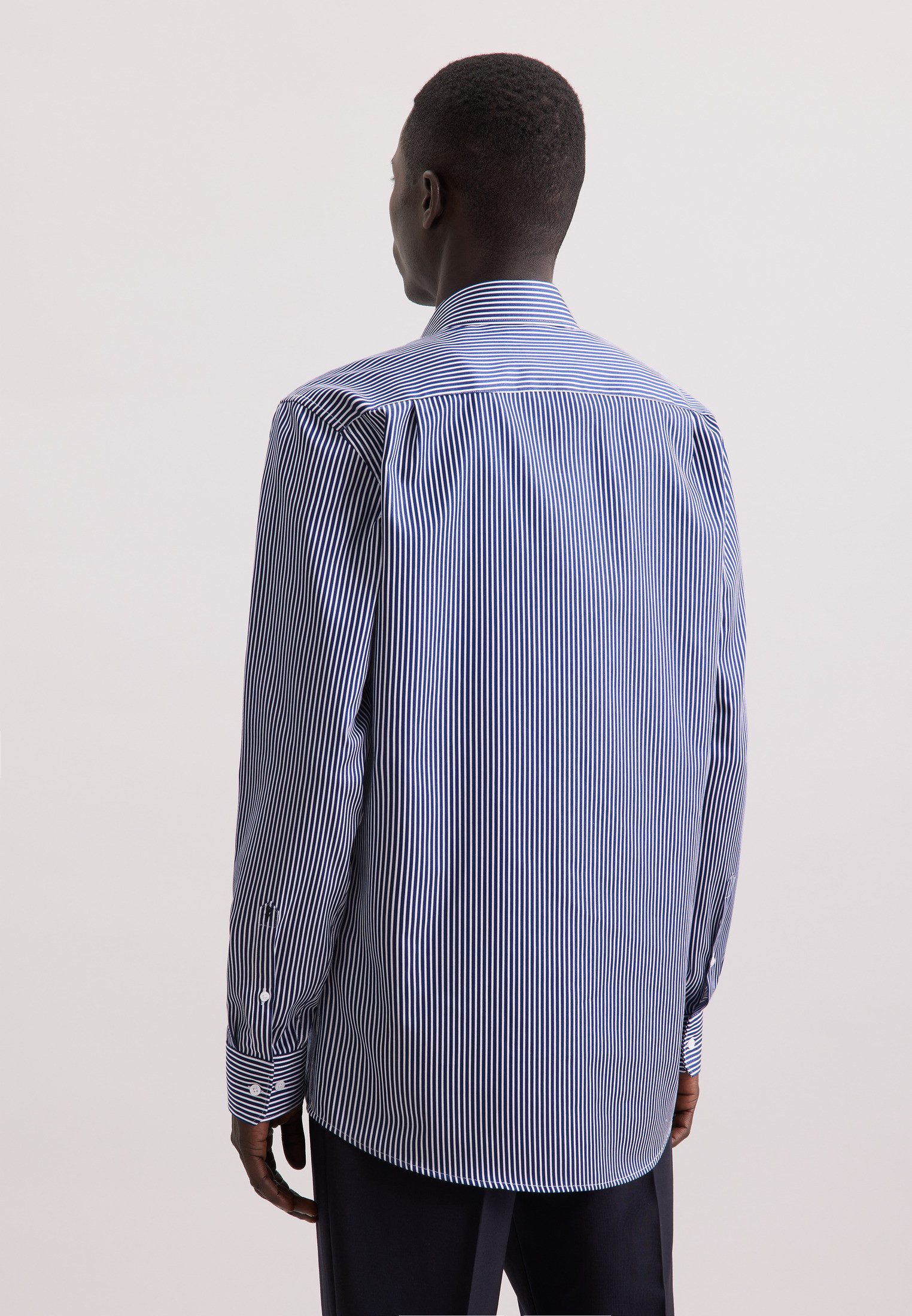 seidensticker Businesshemd Schwarze Rose Regular 1/1 Kentkragen Gestreift günstig online kaufen