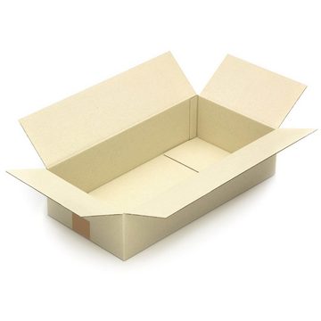 KK Verpackungen Versandkarton, 25 Graskartons 600 x 300 x 150 mm Nachhaltig Karton Postversand Braun-Grün