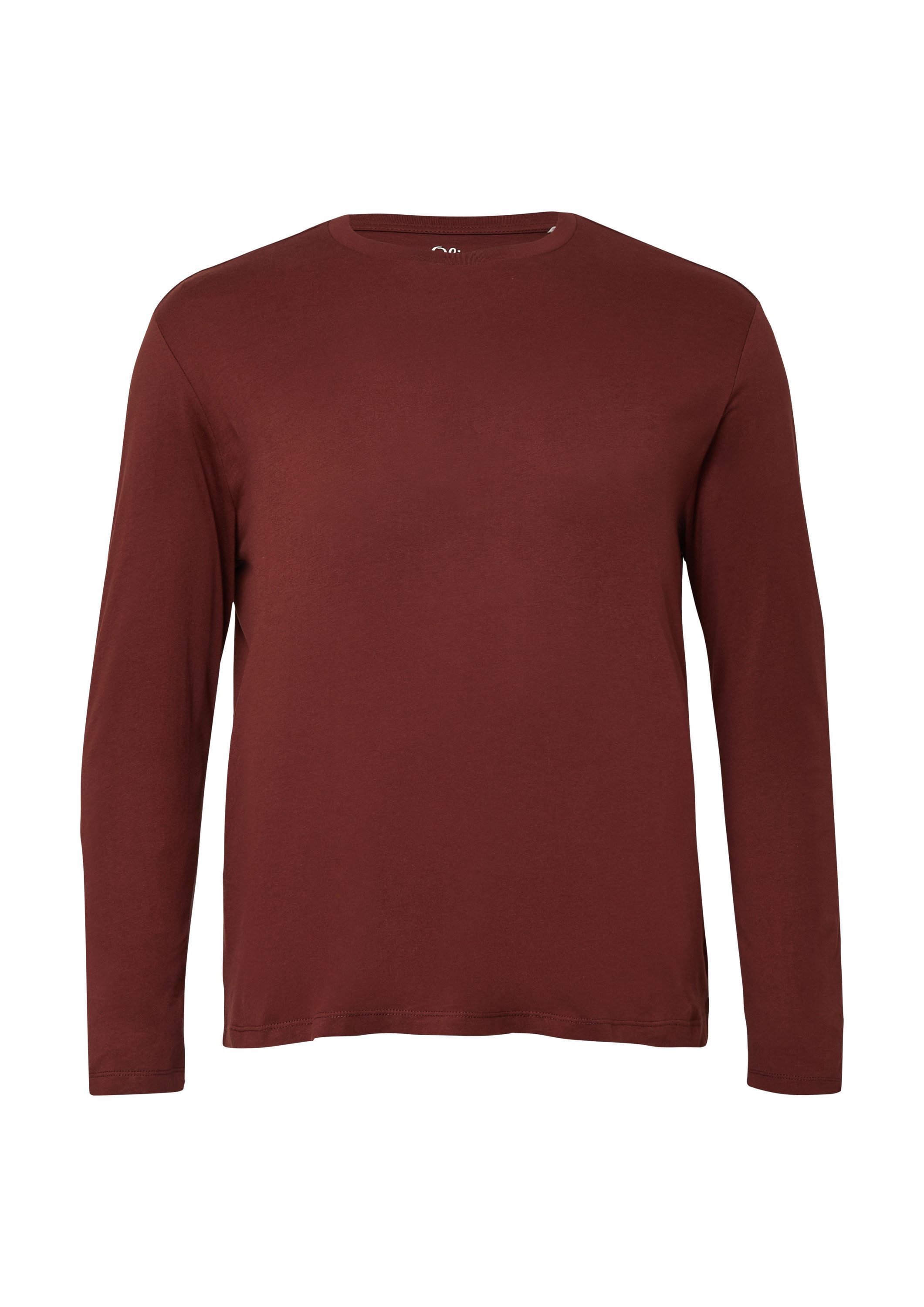 s.Oliver Langarmshirt T-Shirt Weiches Langarmshirt aus Baumwolle