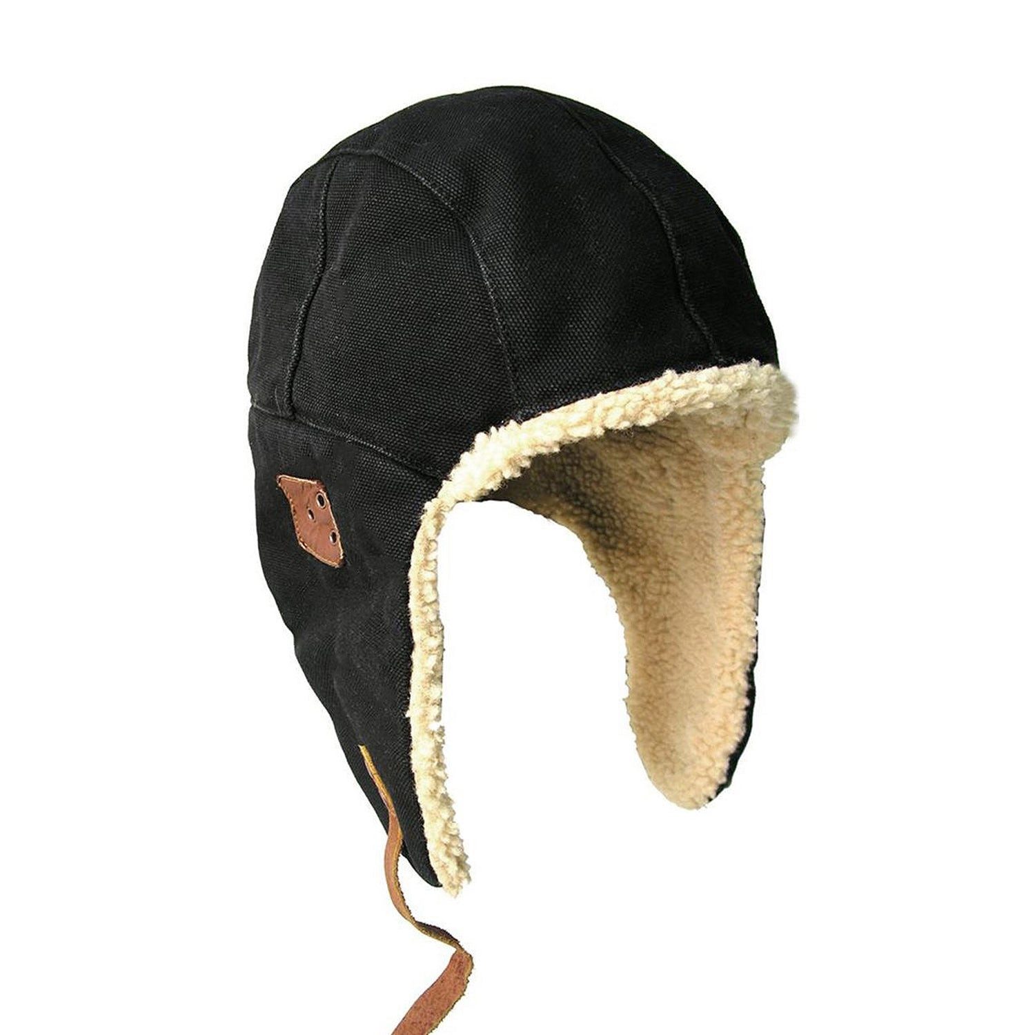 Outbacker Ohrenmütze Warme Canvas-Trappermütze mit Teddyfutter & Ohrenklapp günstig online kaufen