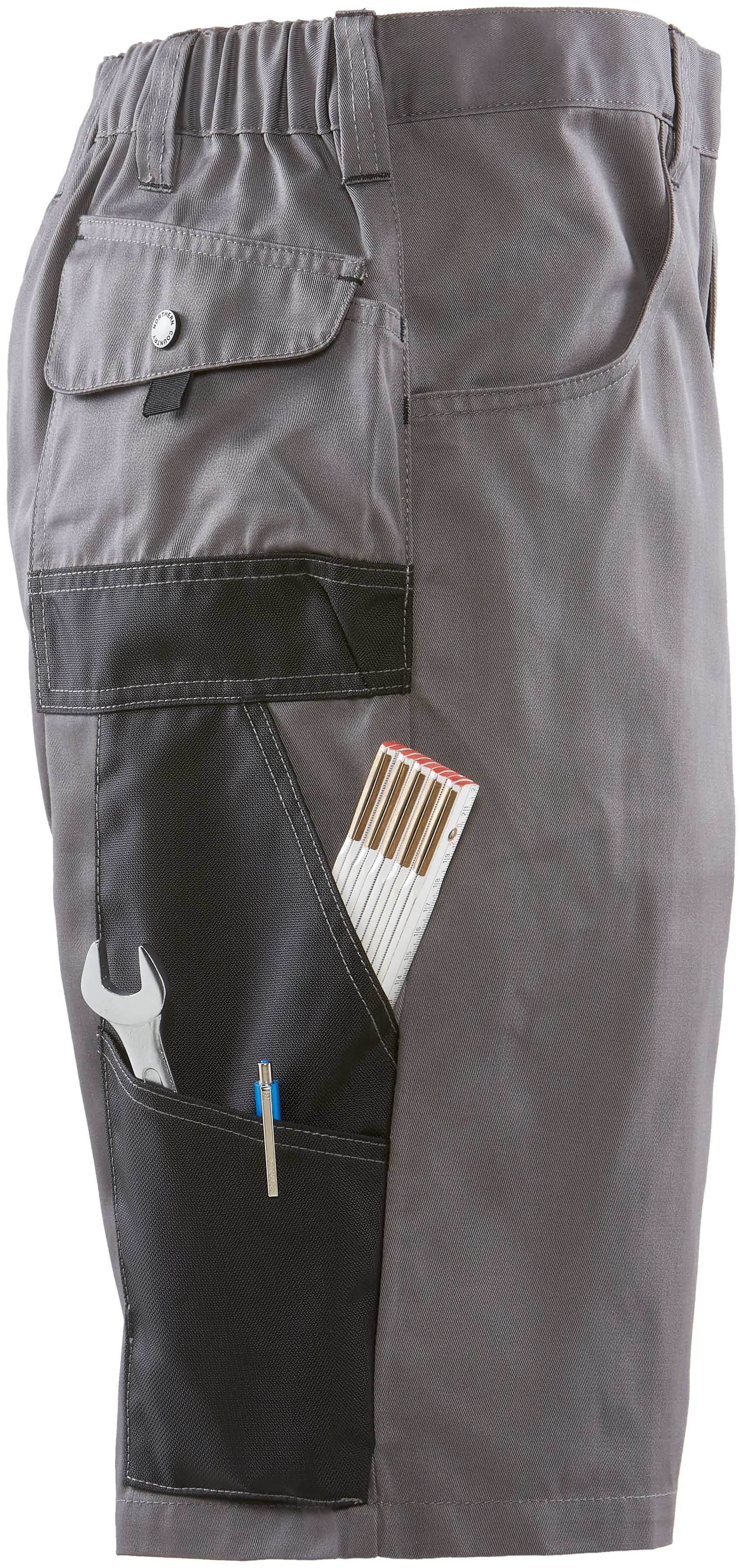 Northern Country Arbeitsshorts worker light (langlebig durch 3-fach  Innenbeinnaht) mit Cordura®-Verstärkungen, 8 praktische Taschen,  elastischer Bund