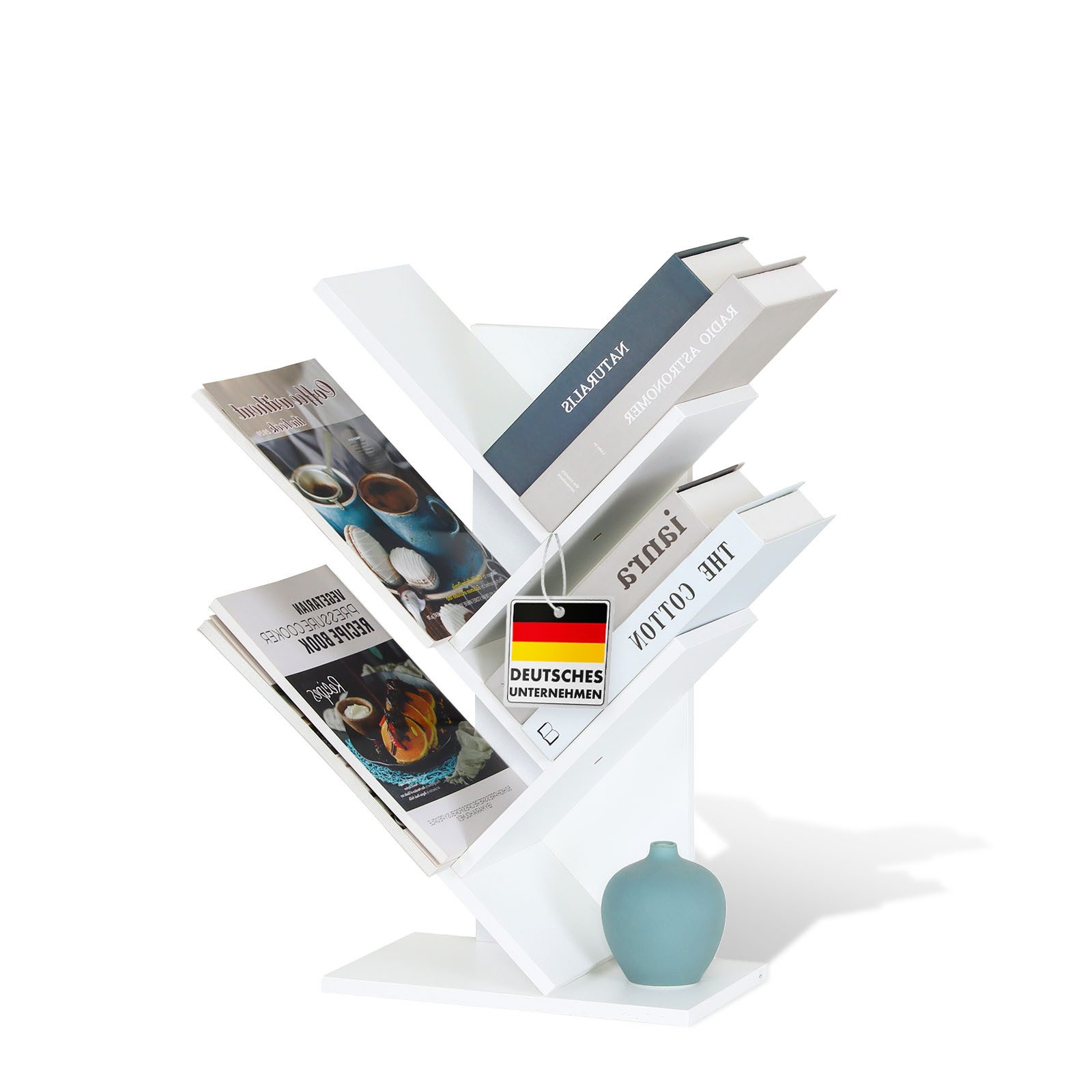 Floordirekt Bücherregal Louisiana, Baumförmiges Standregal aus Holz, mit Ki günstig online kaufen