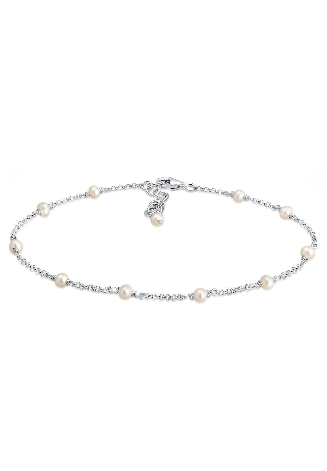 Elli Fußkette Fußkette mit Süßwasserzuchtperle 925 günstig online kaufen