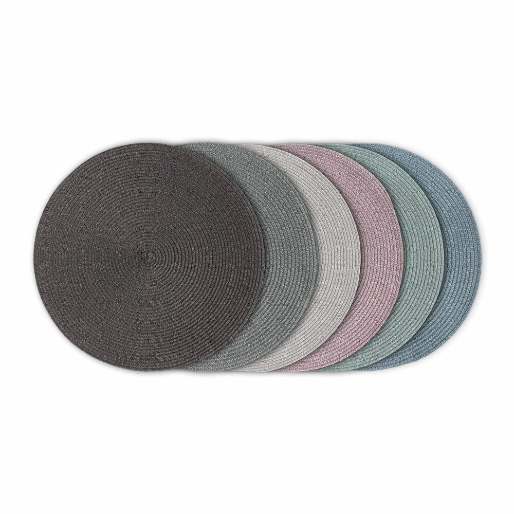 Continenta Platzset Rund Ø 38 cm Anthrazit günstig online kaufen