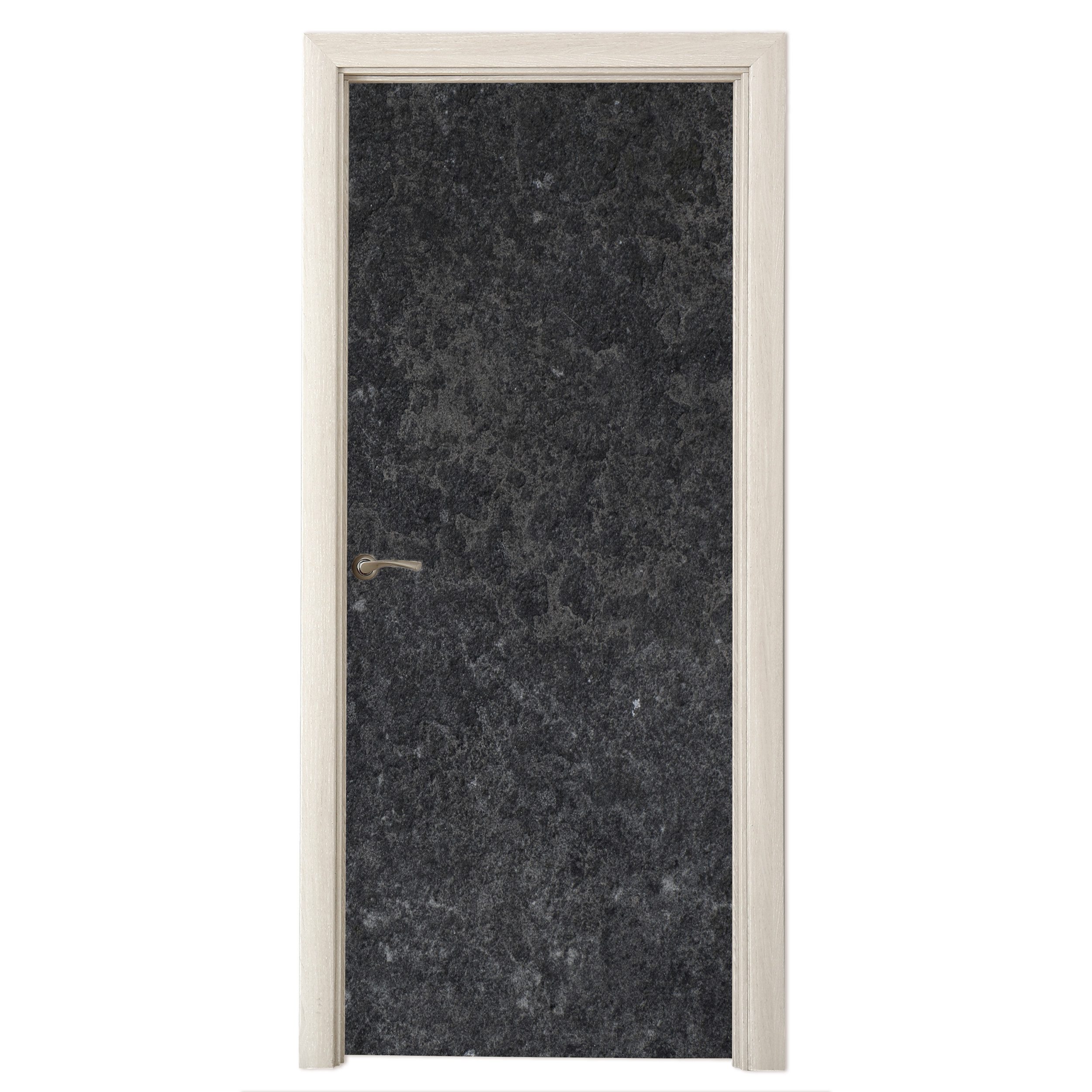 MuchoWow Türtapete Beton - Grau - Textur - Retro - Industriell, Matt, bedruckt, (1 St), Selbstklebende Tapete, Folie für Möbel, 70x215 cm