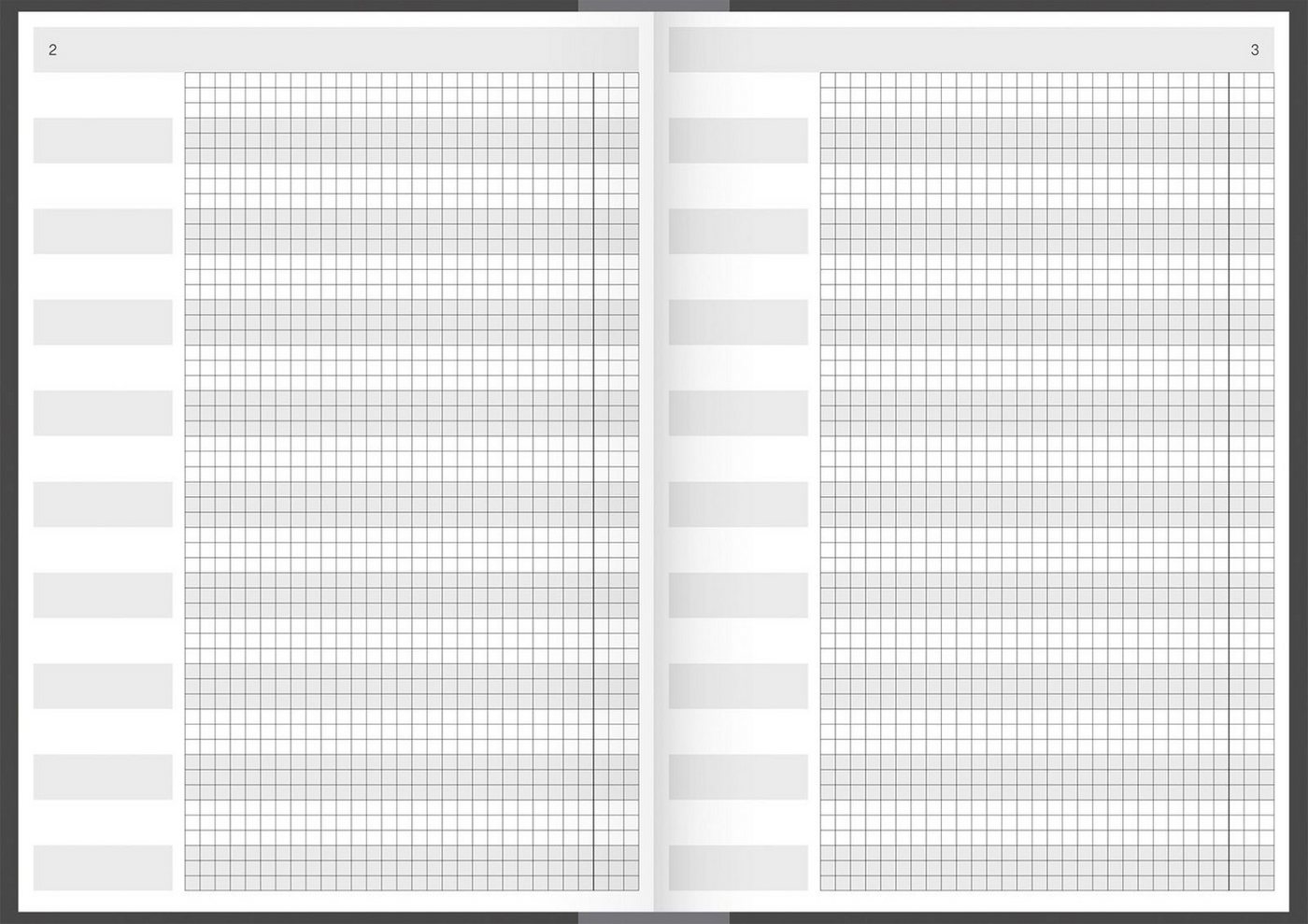 Thumbnail - König & Ebhardt Notizbuch Protokoll- und Konferenzbuch A4 96 Blatt 90g/qm Deckenband schwarz