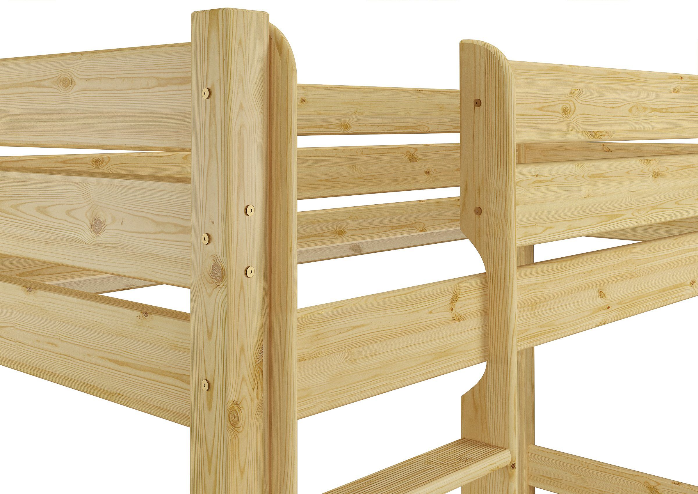 Holzetagenbett Rost ERST-HOLZ mit 90x220 Überlänge Etagenbett teilbar