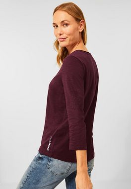 Cecil 3/4-Arm-Shirt in Unifarbe