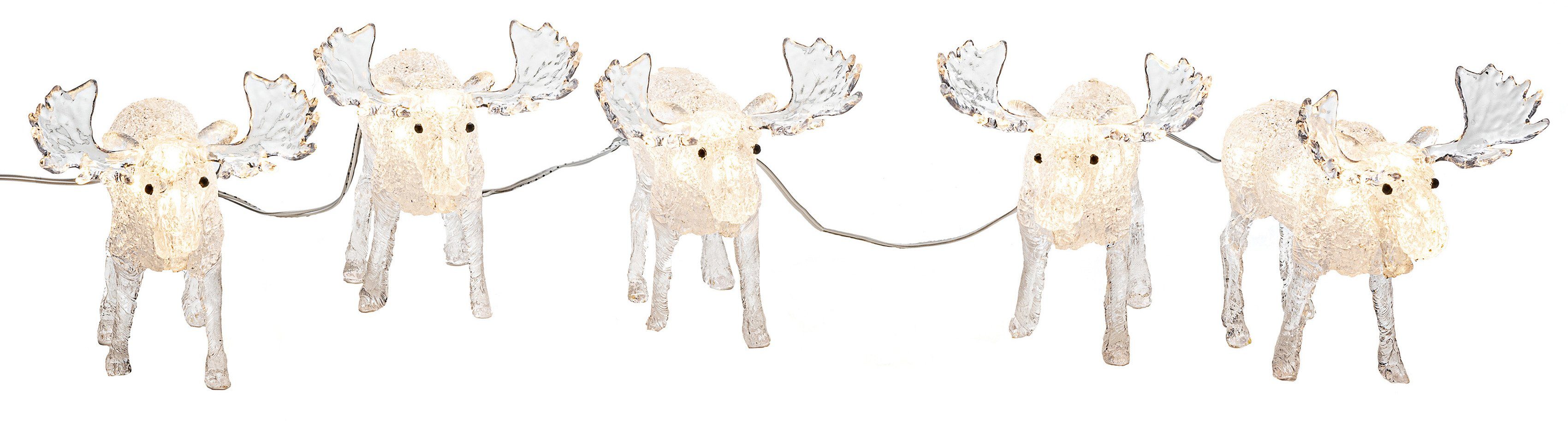 KONSTSMIDE LED-Lichterkette Weihnachtsdeko aussen, 40 warm weiße Dioden | Dekofiguren