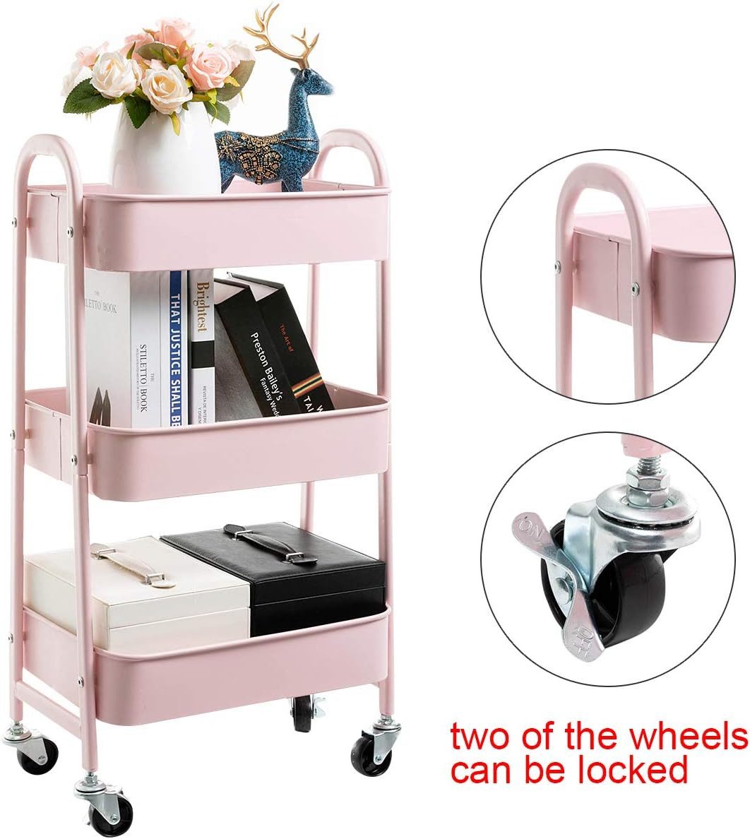 JEOBEST Beistellwagen Rollwagen Küchenwagen Servierwagen aus günstig online kaufen